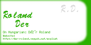 roland der business card